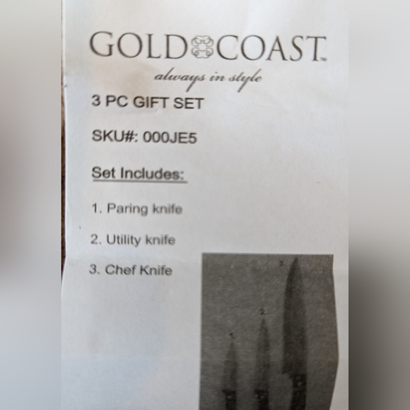 Vintage Gold Coast 3 Piece Gift Set Sku# 000JE5 - Picture 3 of 12